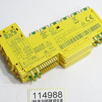 B&R X20SC0402 Rev.E3 X20 SC 0402 Sicheres digitales Mischmodul - Maranos.de