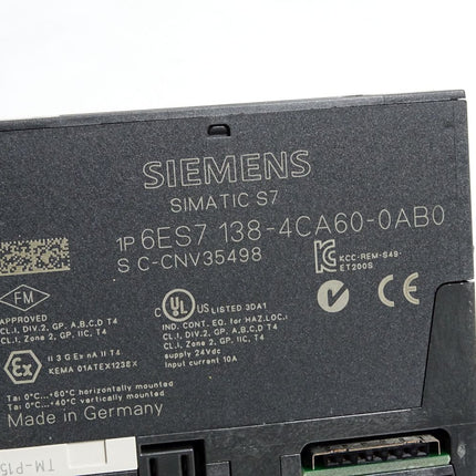 Siemens Elektronikmodul 6ES7138-4CA60-0AB0 6ES7 138-4CA60-0AB0 - Maranos.de
