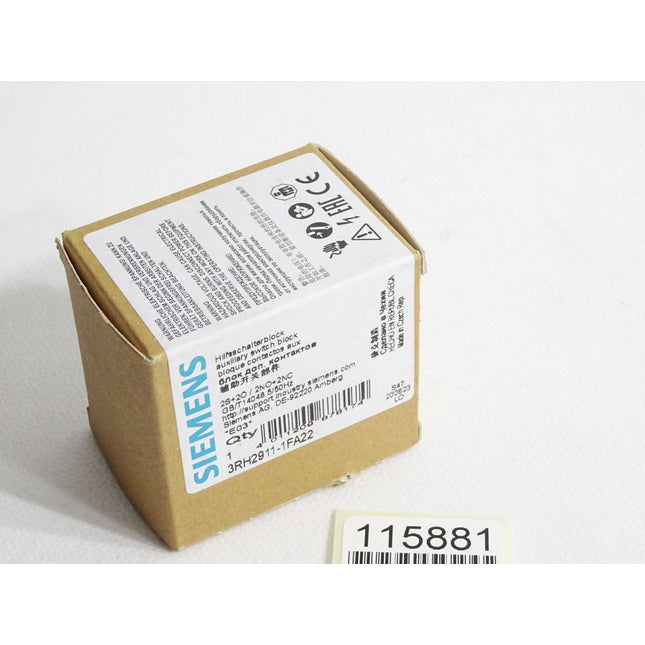 Siemens Hilfsschalterblock 3RH2911-1FA22 / Neu OVP - Maranos.de