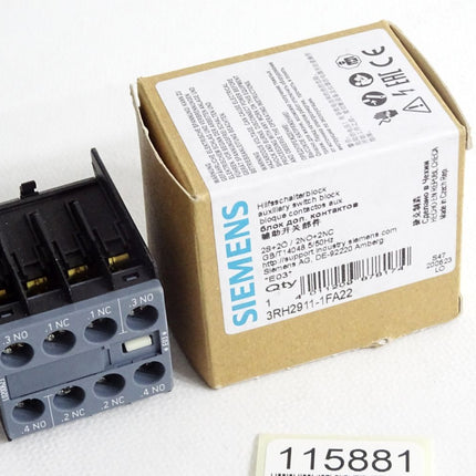 Siemens Hilfsschalterblock 3RH2911-1FA22 / Neu OVP - Maranos.de