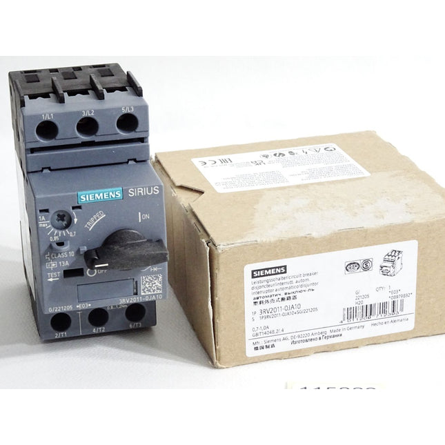 Siemens Leistungsschalter 3RV2011-0JA10 / Neu OVP - Maranos.de