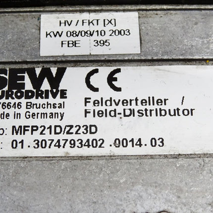 SEW Eurodrive MFP21D/Z23D 01.3074793402.0014.03 Feldverteiler - Maranos.de