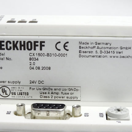 Beckhoff PROFIBUS-Slave-Feldbusanschaltung CX1500-B310-0001 - Maranos.de