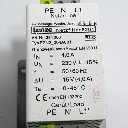 Lenze Netzfilter 8201 384066 EZN2_004A001 - Maranos.de