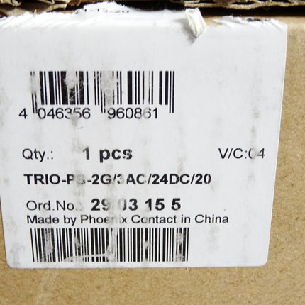 Phoenix Contact 2903155 TRIO-PS-2G/3AC/24DC/20 Stromversorgung / Neu OVP - Maranos.de