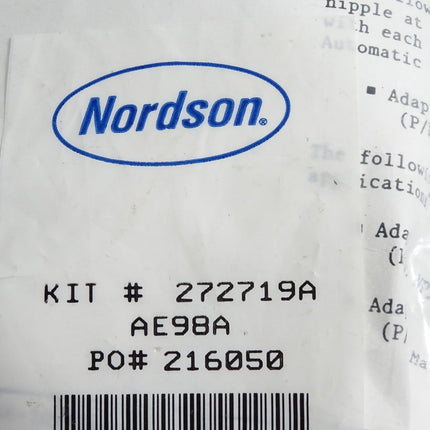 Nordson 272719A Installation Kit / Neu OVP - Maranos.de