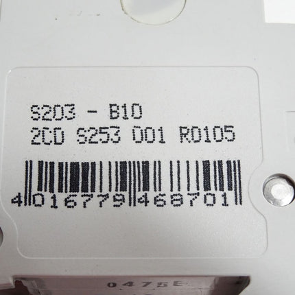 ABB S203 B10 S203-B10 2CDS253001R0105 - Maranos.de