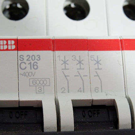 ABB Sicherungsautomat S203 C16 2CDS253001R0164 - Maranos.de