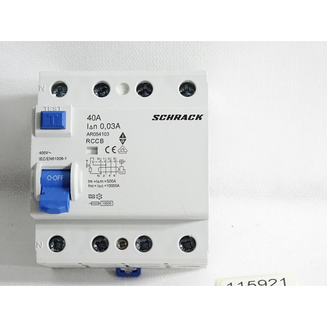 Schrack FI-Schutzschalter AR054103 40A 0,03A RCCB - Maranos.de