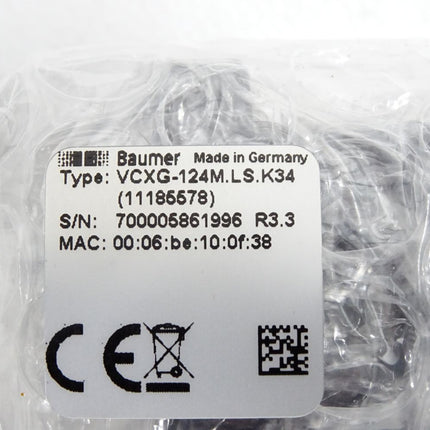 Baumer Industriekamera VCXG-124M.LS.K34 11185578 / Neu OVP versiegelt - Maranos.de