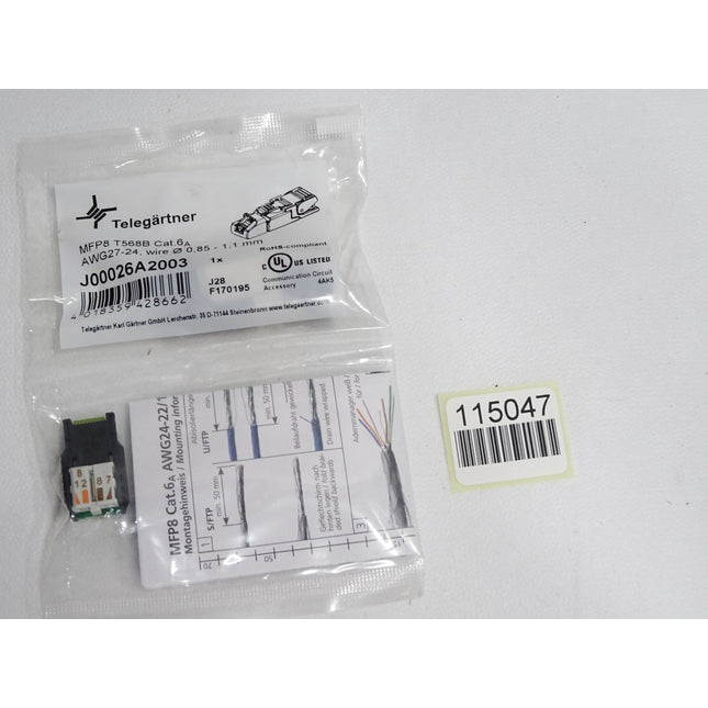 Telegärtner J00026A2003 RJ45-Steckverbinder AWG27-24 / Neu OVP - Maranos.de
