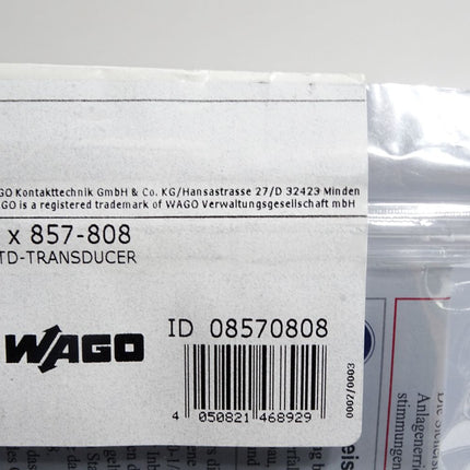 Wago RTD-Transducer 857-800 / Neu OVP versiegelt - Maranos.de