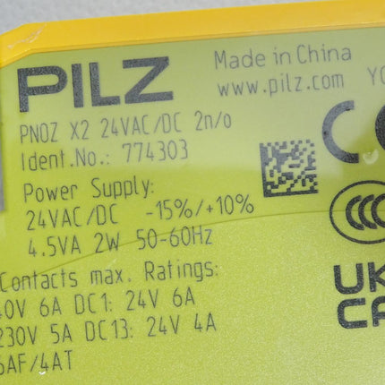 Pilz Sicherheitsschaltgerät PNOZ X2 24VAC/DC 2n/o 774303 / Neu OVP - Maranos.de