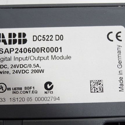 ABB 1SAP240600R0001 DC522 Digital input/output Modul - Maranos.de