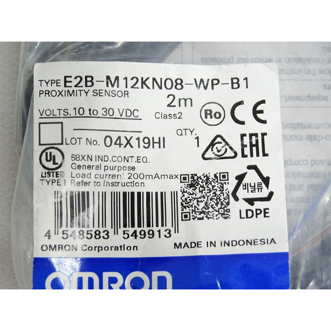 Omron Induktiver Sensor E2B-M12KN08-WP-B1 2m / Neu OVP
