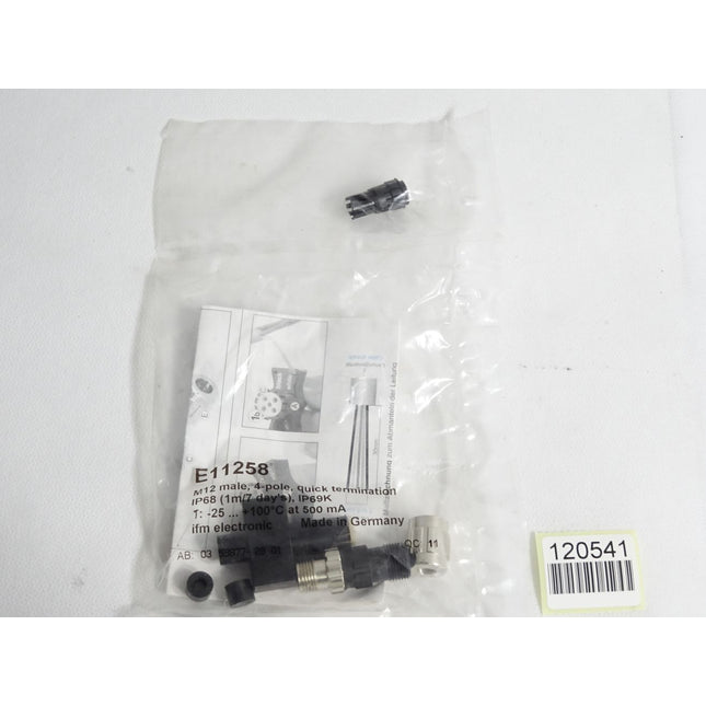 Ifm electronic M12 Stift E11258 4-pol / Neu OVP
