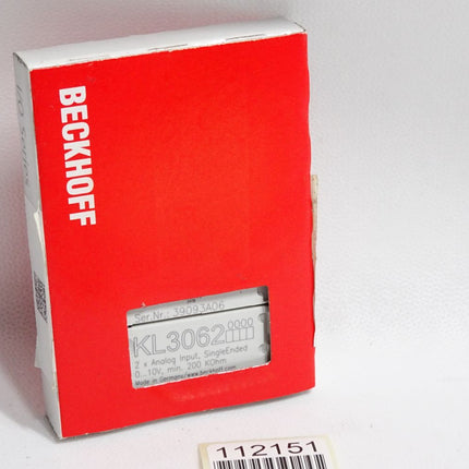 Beckhoff KL3062 analoge Eingangsklemme / Neu OVP versiegelt - Maranos.de