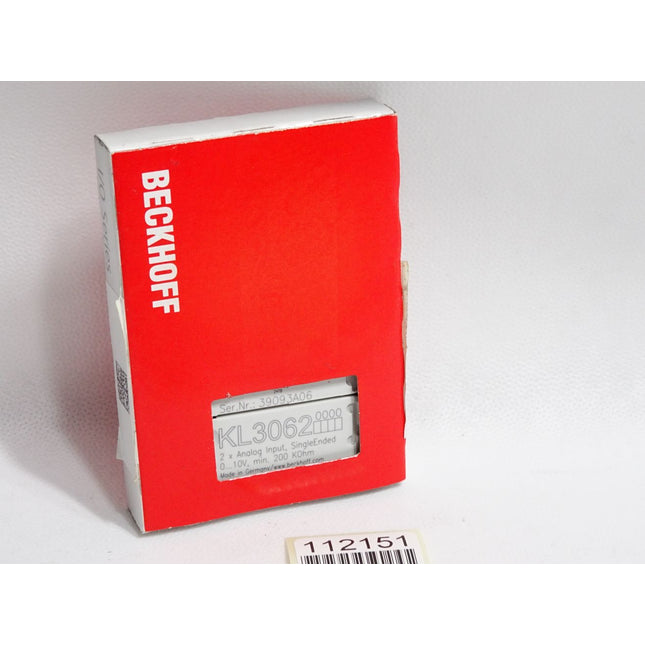 Beckhoff KL3062 analoge Eingangsklemme / Neu OVP versiegelt - Maranos.de