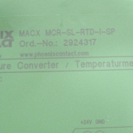 Phoenix Contact 2924317 MACX MCR-SL-RTD-I-SP Temperaturmessumformer / Neuwertig - Maranos.de