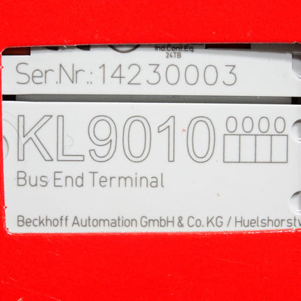 Beckhoff KL9010 Busendklemme / Neu OPV versiegelt - Maranos.de