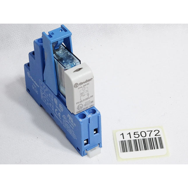 Finder Relais 24VDC 40.61.7.024.4000 Sockel 95.05 99.02.9.024.99 / Neuwertig - Maranos.de