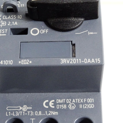 Siemens 3RV2011-0AA15 Leistungsschalter - Maranos.de