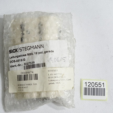 Sick STEGMANN Leitungsdose M23 6027538 DOS-2312-G / Neu OVP
