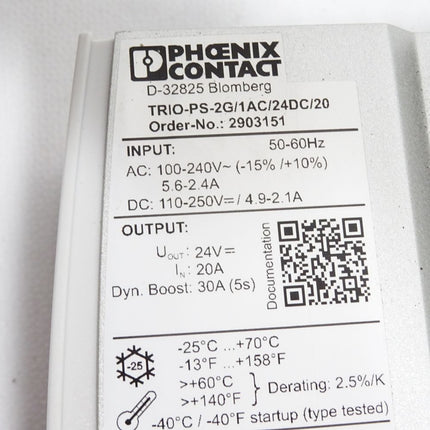 Phoenix Contact 2903151 TRIO-PS-2G/1AC/24DC/20 Stromversorgung - Maranos.de