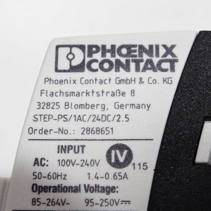 Phoenix Contact 2868651 STEP-PS/ 1AC/24DC/2.5 Stromversorgung - Maranos.de