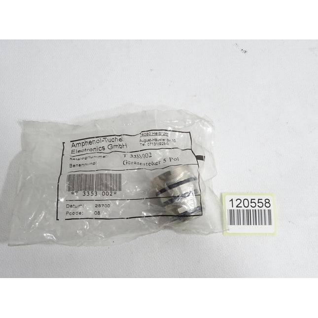 Amphenol-Tuchel Gerätestecker 5-pol T3353002 / Neu OVP - Maranos.de