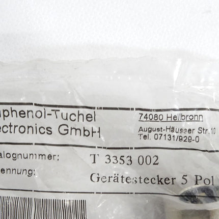 Amphenol-Tuchel Gerätestecker 5-pol T3353002 / Neu OVP - Maranos.de