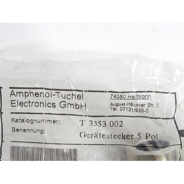 Amphenol-Tuchel Gerätestecker 5-pol T3353002 / Neu OVP - Maranos.de