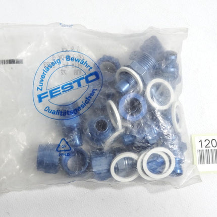 Festo Schnellverschraubung 2033 CK-3/8-PK-9 / Inhalt:10 Stück / Neu OVP - Maranos.de