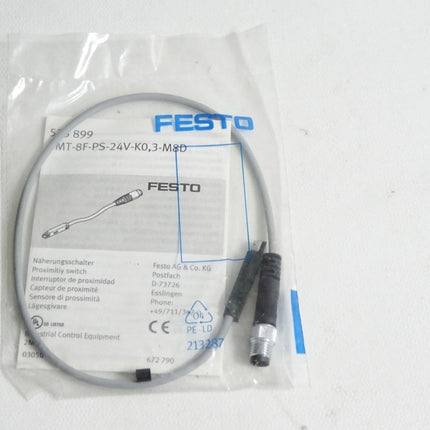 Festo Näherungsschalter 525899 SMT-8F-PS-24V-K0,3-M8D / Neu OVP