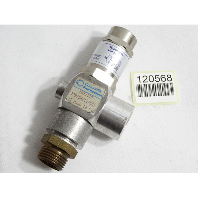 Concordia Fluidtechnik 1092330 758/DRV12 RSI12 MANO 18 P 16 / Neu