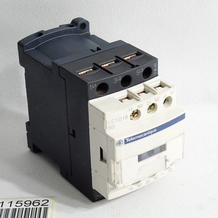Telemecanique LC1D18BD Leistungsschütz 3p +1S+1Ö 7.5 kW 18 A 400 V AC3 24 V DC - Maranos.de
