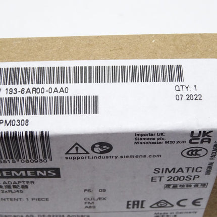 Siemens ET200SP 6ES7193-6AR00-0AA0 6ES7 193-6AR00-0AA0 / Neu OVP versiegelt - Maranos.de