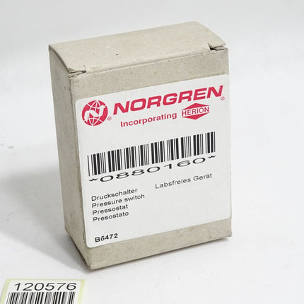 IMI Norgen 18D Druckschalter 0880160 -1…0bar max.80 bar / Neu OVP - Maranos.de