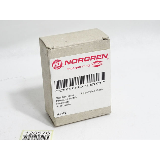 IMI Norgen 18D Druckschalter 0880160 -1…0bar max.80 bar / Neu OVP - Maranos.de
