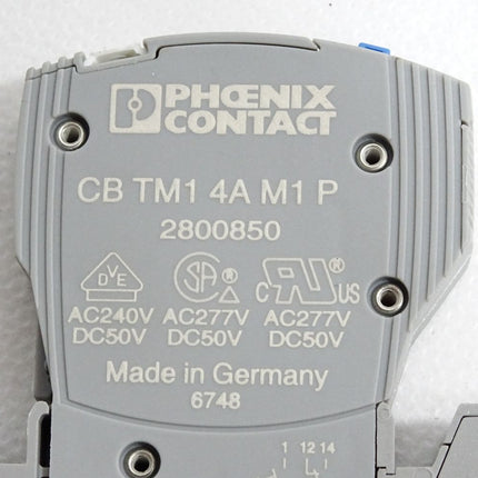 Phoenix Contact 2800850 CB TM1 4A SFB P Geräteschutzschalter + 2800929 - Maranos.de