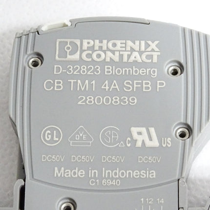 Phoenix Contact 2800839 CB TM1 4A SFB P Geräteschutzschalter + 2800929 - Maranos.de