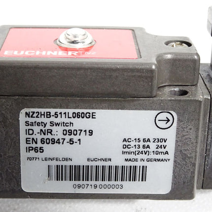 Euchner Sicherheitsschalter NZ2HB-511L060GE 090719 / Unbenutzt