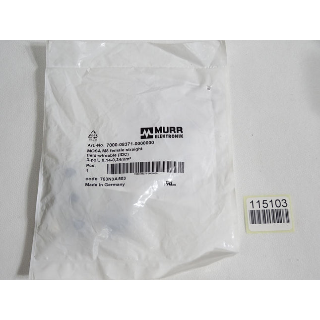 Murr Elektronik Stecker MOSA M8 Female 3-polig 7000-08371-0000000 / Neu OVP - Maranos.de