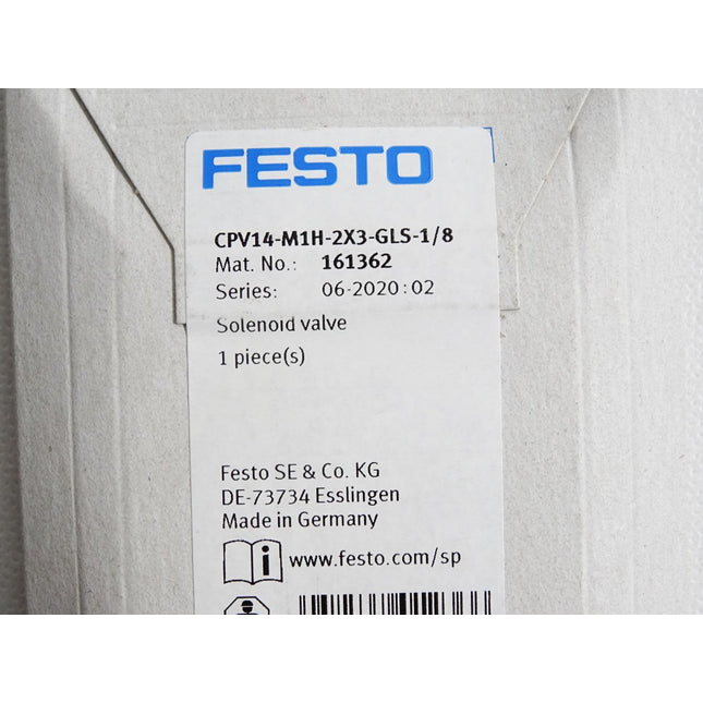 Festo 161362 CPV14-M1H-2X3-GLS-1/8 Magnetventil / Neu OVP - Maranos.de