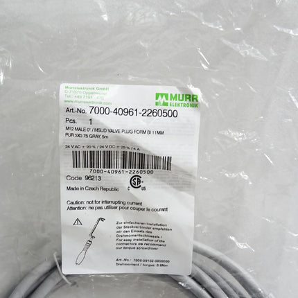 Murr Elektronik Kabel 7000-40961-2260500 / Neu OVP - Maranos.de