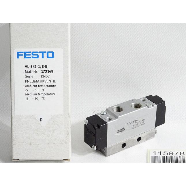 Festo 173168 VL-5/2-1/8-B Pneumatikventil / Neu OVP - Maranos.de