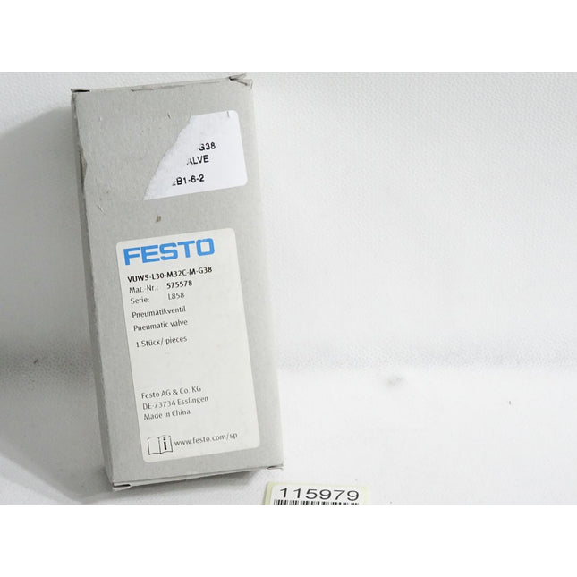 Festo 575578 VUWS-L30-M32C-M-G38 Pneumatikventil / Neu OVP - Maranos.de