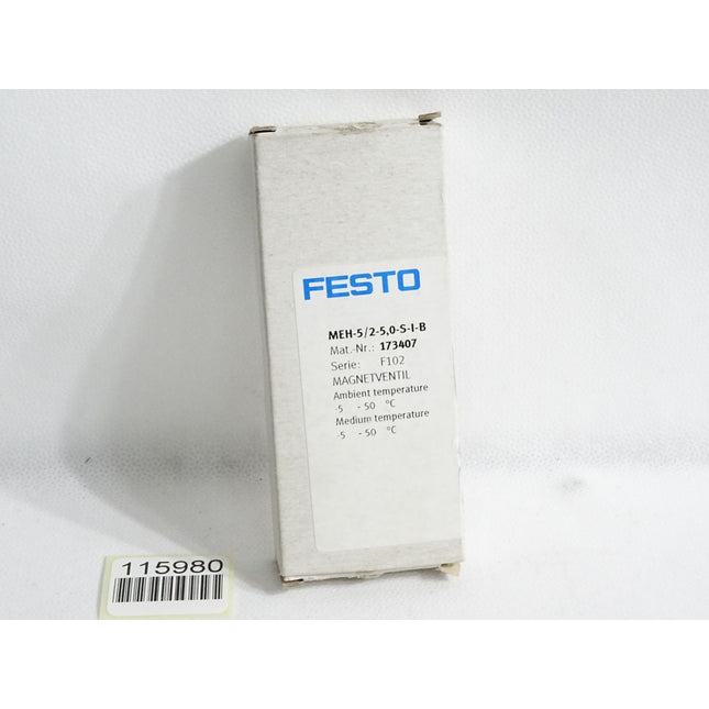 Festo 173407 MEH-5/2-5,0-S-I-B Magnetventil / Neu OVP - Maranos.de