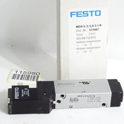 Festo 173407 MEH-5/2-5,0-S-I-B Magnetventil / Neu OVP - Maranos.de