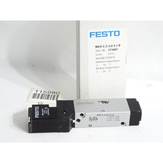Festo 173407 MEH-5/2-5,0-S-I-B Magnetventil / Neu OVP - Maranos.de